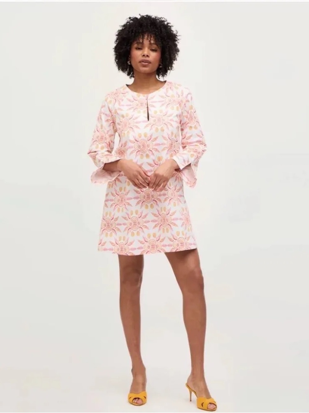 Hill House Dresses Hill House Artemis Dress Orange Shells Shift Medium Designer